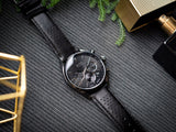  Shop Authentic Hugo Boss Champion Black Dial Black Leather Strap Watch for Men - 1513880 - Luxxuri