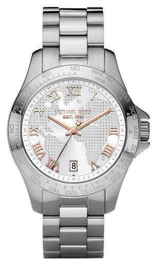  Shop Authentic Michael Kors Layton Silver Dial Silver Steel Strap Watch for Women - MK5958 - Luxxuri