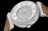  Shop Authentic Michael Kors Caitlin Quartz Silver Dial Gray Leather Strap Watch For Women - MK2377 - Luxxuri