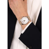  Shop Authentic Michael Kors Layton Mother of Pearl White Dial Brown Leather Strap Watch For Women - MK2910 - Luxxuri