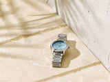  Shop Authentic Michael Kors Hartman Quartz Blue Dial Silver Steel Strap Watch For Women - MK3519 - Luxxuri