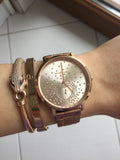  Shop Authentic Michael Kors Jaryn Rose Gold Dial Rose Gold Steel Strap Watch for Women - MK3621 - Luxxuri