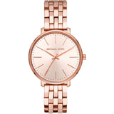 Shop Authentic Michael Kors Pyper Three-Hand Rose Gold Dial Rose Gold Steel Strap Watch For Women - MK3897 - Luxxuri