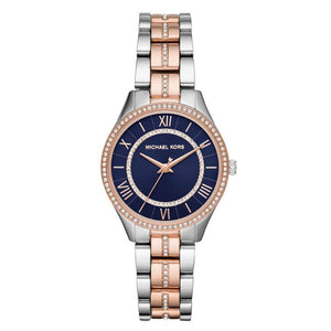  Shop Authentic Michael Kors Lauryn Quartz Blue Dial Two Tone Steel Strap Watch For Women - MK3929 - Luxxuri