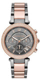  Shop Authentic Michael Kors Parker Chronograph Grey Dial Two Tone Steel Strap Watch For Women - MK6440 - Luxxuri
