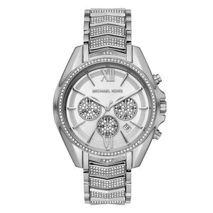  Shop Authentic Michael Kors Whitney Chronograph Crystals Silver Dial Silver Steel Strap Watch For Women - MK6728 - Luxxuri