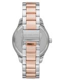  Shop Authentic Michael Kors Layton Three Hand Mother of Pearl White Dial Two Tone Steel Strap Watch For Women - MK6849 - Luxxuri