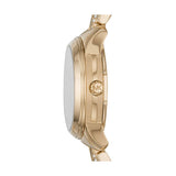  Shop Authentic Michael Kors Runway Mercer Analog Brown Dial Gold Steel Strap Watch For Women - MK6855 - Luxxuri