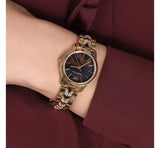  Shop Authentic Michael Kors Runway Mercer Analog Brown Dial Gold Steel Strap Watch For Women - MK6855 - Luxxuri
