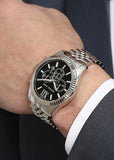  Shop Authentic Michael Kors Lexington Chronograph Black Dial Black Steel Strap Watch For Men - MK8602 - Luxxuri