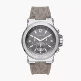  Shop Authentic Michael Kors Dylan Chronograph Grey Dial Grey PVC Strap Watch For Men - MK8935 - Luxxuri