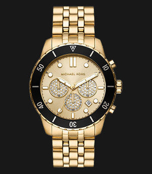  Shop Authentic Michael Kors Cunningham Chronograph Gold Dial Gold Steel Strap Watch For Men - MK8963 - Luxxuri