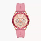  Shop Authentic Michael Kors Berkley Quartz Rose Gold Dial Pink Rubber Strap Watch for Women - MKO1039 - Luxxuri