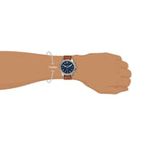  Shop Authentic Fossil Bowman Chronograph Blue Dial Brown Leather Strap Watch for Men - FS5602 - Luxxuri