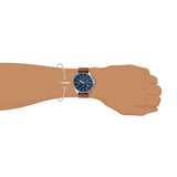  Shop Authentic Fossil Dillinger Luggage Chronograph Blue Dial Brown Leather Strap Watch for Men - FS5675 - Luxxuri