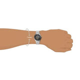  Shop Authentic Fossil Forrester Automatic Skeleton Black Dial Silver Steel Strap Watch for Men - ME3180 - Luxxuri