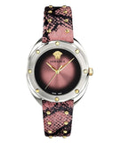  Shop Authentic Versace Shadov Pink Dial Pink Leather Strap Watch for Women - VEBM00818 - Luxxuri
