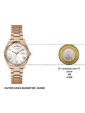  Shop Authentic Guess Luna White Dial Rose Gold Steel Strap Watch for Women - GW0308L3 - Luxxuri