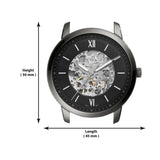  Shop Authentic Fossil Neutra Automatic Skeleton Black Dial Grey Mesh Strap Watch for Men - ME3185 - Luxxuri