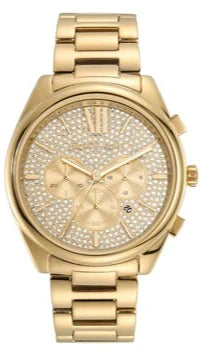 Shop Authentic Michael Kors Janelle Chronograph Gold Dial Gold Steel Strap Watch For Men - MK8995 - Luxxuri