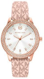  Shop Authentic Michael Kors Tibby Silver Dial Pink Leather Strap Watch for Women - MK1050 - Luxxuri