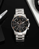  Shop Authentic Maserati Competizione Chronograph Black Dial Silver Steel Strap Watch For Men - R8873600003 - Luxxuri