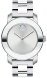  Shop Authentic Movado Bold Ceramic Silver Dial Silver Steel Strap Watch for Women - 3600638 - Luxxuri