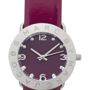  Shop Authentic Marc Jacobs Amy Purple Dial Red Leather Strap Watch for Women - MBM1138 - Luxxuri