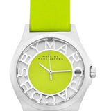  Shop Authentic Marc Jacobs Henry Skeleton Neon Yellow Dial Yellow Leather Strap Watch for Women - MBM1242 - Luxxuri