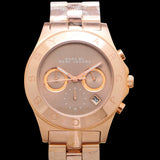  Shop Authentic Marc Jacobs Blade Chronograph Brown Dial Rose Gold Steel Strap Watch for Women - MBM3308 - Luxxuri