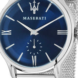  Shop Authentic Maserati Epoca Blue Dial Silver Mesh Bracelet Watch For Men - R8853118006 - Luxxuri