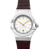  Shop Authentic Maserati Potenza Silver Dial Brown Leather Strap Watch For Women - R8851108506 - Luxxuri