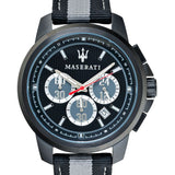  Shop Authentic Maserati Royale 44mm Black Dial Stainless Steel Fiber Strap Watch For Men - R8871637002 - Luxxuri