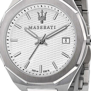  Shop Authentic Maserati Stile 3H White Dial Silver Steel Strap Watch For Men - R8853142005 - Luxxuri