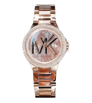  Shop Authentic Michael Kors Camille Three Hand Rose Gold Dial Rose Gold Steel Strap Watch For Women - MK7197 - Luxxuri