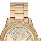  Shop Authentic Michael Kors Ritz Pave Crystals Gold Dial Gold Steel Strap Watch for Women - MK6862 - Luxxuri
