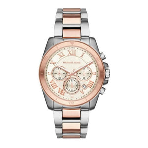 Shop Authentic Michael Kors Brecken Chronograph White Dial Two Tone Steel Strap Watch For Women - MK6368 - Luxxuri