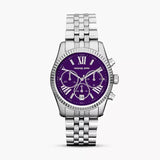  Shop Authentic Michael Kors Lexington Chronograph Purple Dial Silver Steel Strap Watch For Women - MK6223 - Luxxuri
