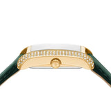  Shop Authentic Michael Kors Emery Quartz Diamonds Green Dial Green Leather Strap Watch For Women - MK4697 - Luxxuri