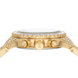  Shop Authentic Michael Kors Everest Chronograph Crystals Gold Dial Gold Steel Strap Watch For Women - MK7254 - Luxxuri