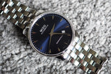  Shop Authentic Mido Baroncelli II Automatic Blue Dial Silver Steel Strap Watch For Men - M8600.4.15.1 - Luxxuri