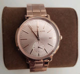  Shop Authentic Michael Kors Jaryn Quartz Rose Gold Dial Rose Gold Steel Strap Watch For Women - MK3501 - Luxxuri