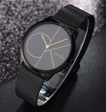  Shop Authentic Calvin Klein Minimal Black Dial Black Mesh Bracelet Watch for Men - K3M214X1 - Luxxuri