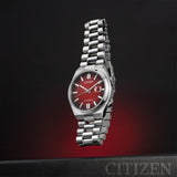  Shop Authentic Citizen Tsuyosa Automatic Red Dial Silver Steel Strap Watch For Men - NJ0150-56W - Luxxuri