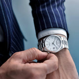  Shop Authentic Citizen Tsuyosa Automatic White Dial Silver Steel Strap Watch For Men - NJ0150-81A - Luxxuri