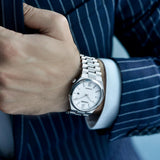 Shop Authentic Citizen Tsuyosa Automatic White Dial Silver Steel Strap Watch For Men - NJ0150-81A - Luxxuri