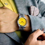  Shop Authentic Citizen Tsuyosa Automatic Yellow Dial Silver Steel Strap Watch for Men - NJ0150-81Z - Luxxuri