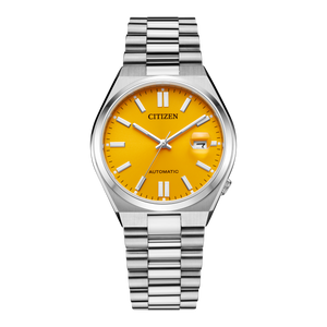  Shop Authentic Citizen Tsuyosa Automatic Yellow Dial Silver Steel Strap Watch for Men - NJ0150-81Z - Luxxuri