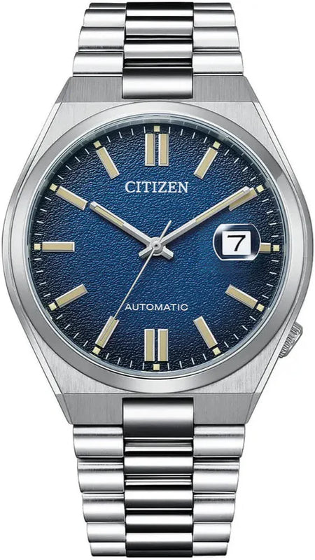  Shop Authentic Citizen Tsuyosa Automatic Dark Blue Dial Silver Steel Strap Watch For Men - NJ0151-88L - Luxxuri