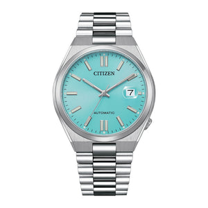  Shop Authentic Citizen Tsuyosa Automatic Turquoise Dial Silver Steel Strap Watch For Men - NJ0151-88M - Luxxuri